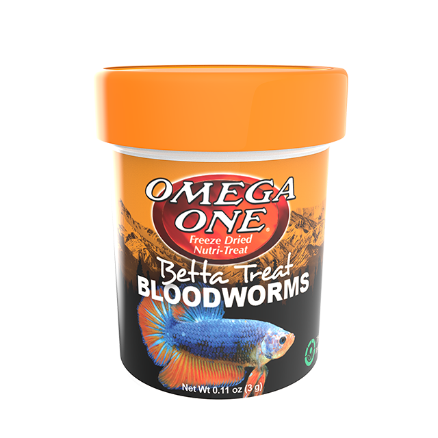 Omega One Betta Treat Boodworms .11oz