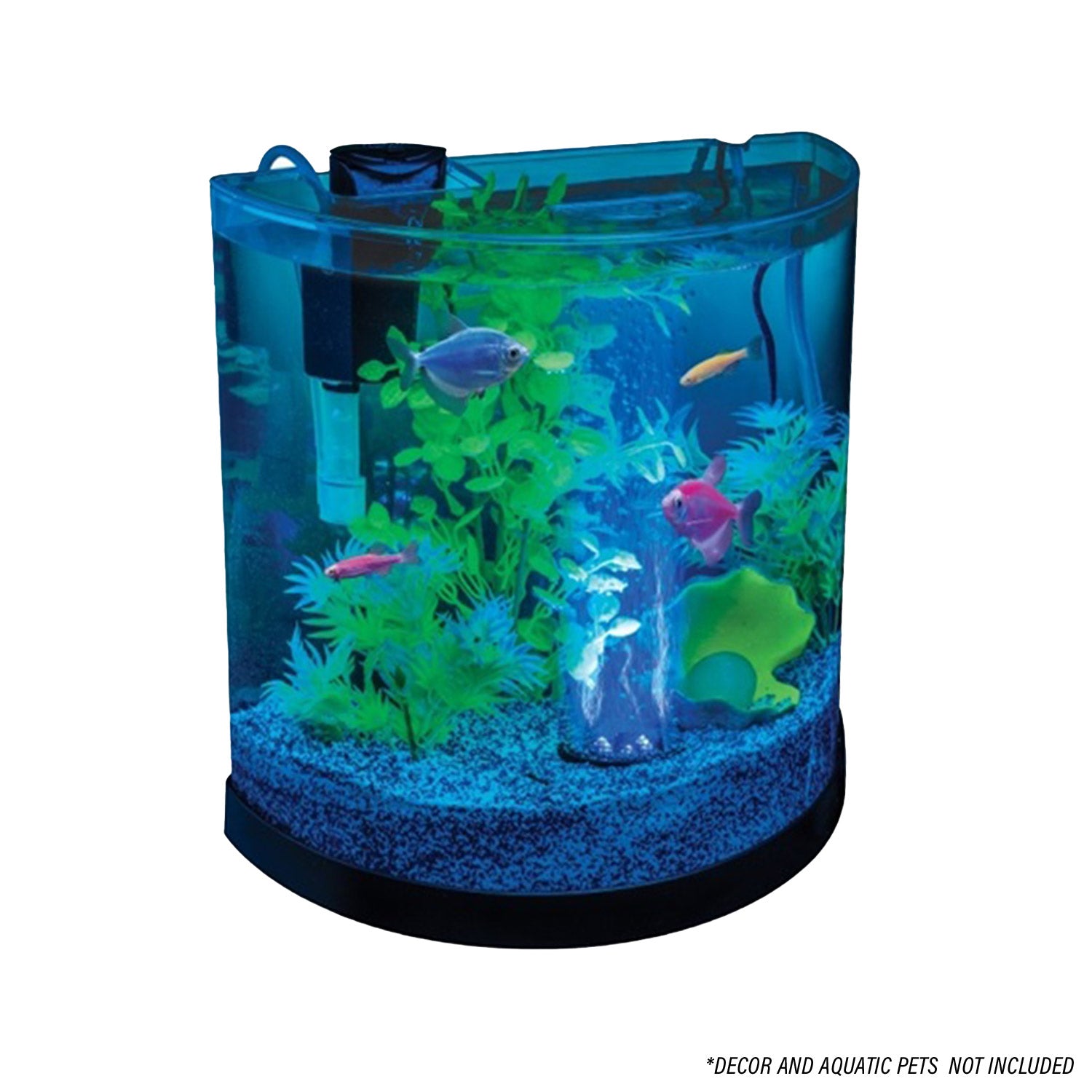 Tetra GloFish Half-Moon Bubbling Aquarium Kit