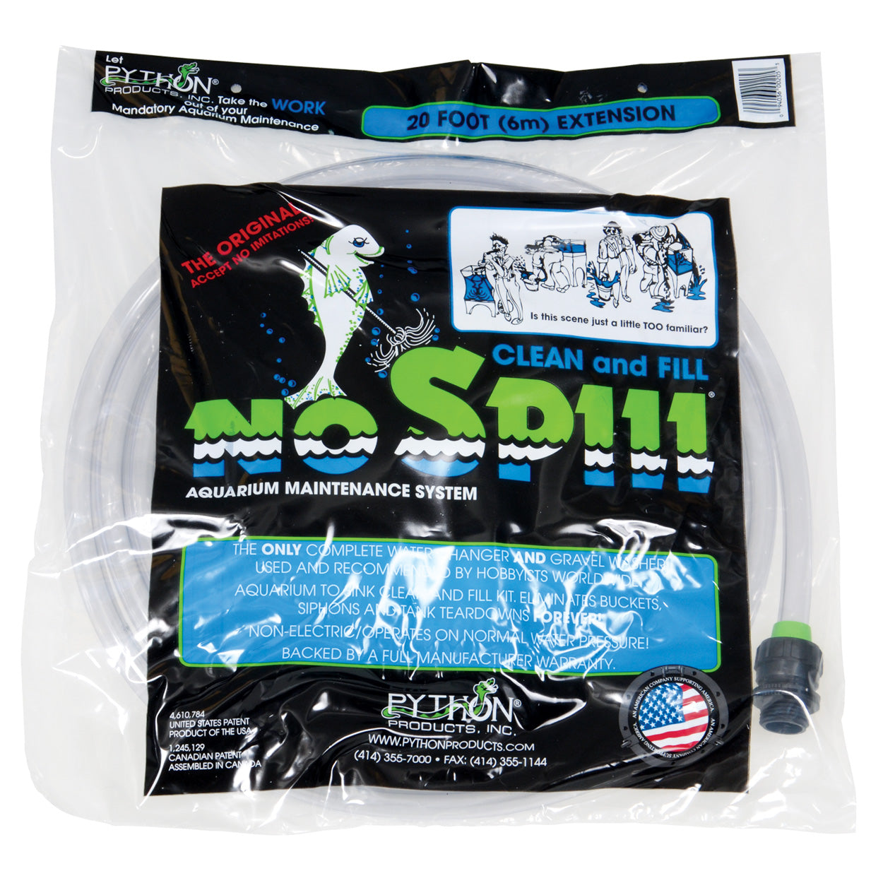 Tuyau d'extension Python No Spill Clean & Fill