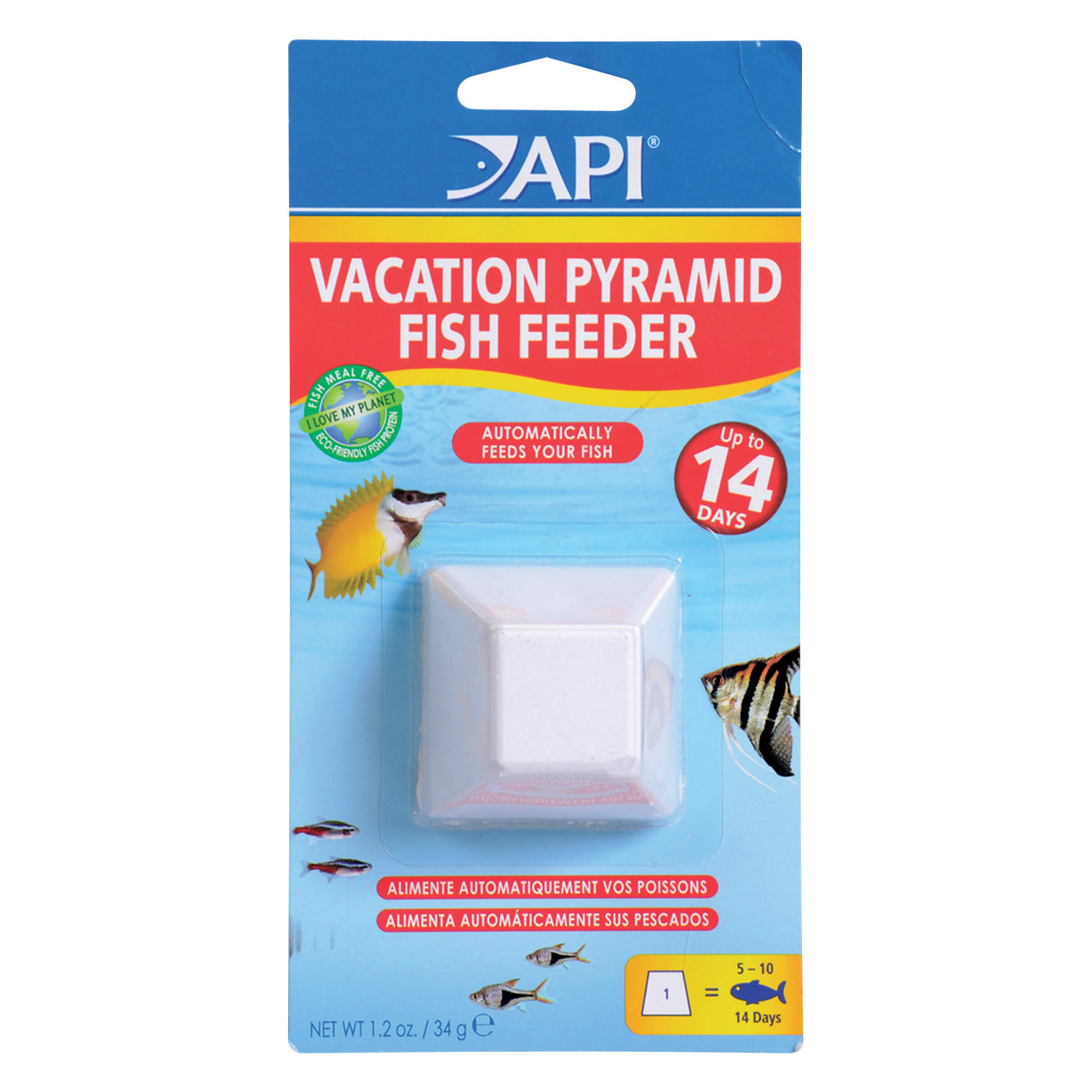 Distributeur de nourriture pour poissons API Weekend Pyramid (produit sur commande spéciale)