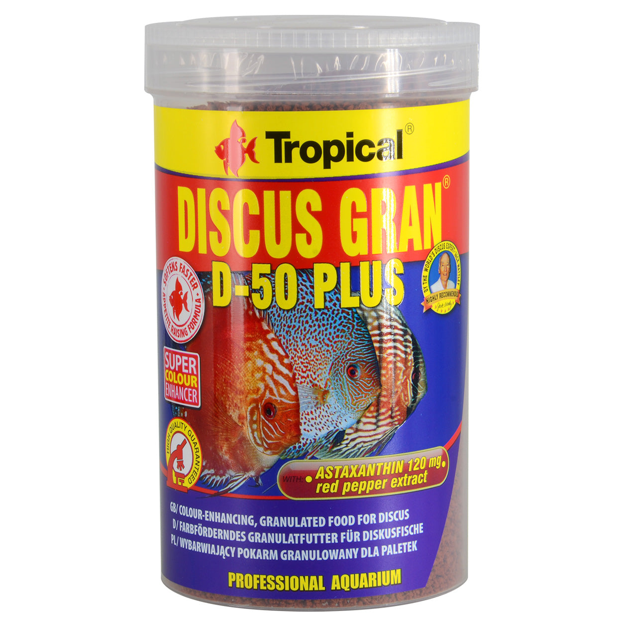 Granulés coulants Tropical Discus Gran D-50 Plus (sur commande)