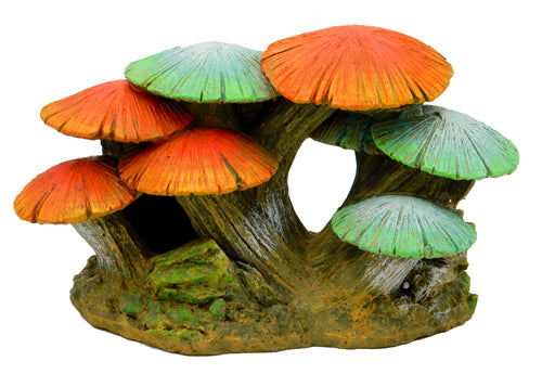 Blue Ribbon Mushroom Garden Long Small Glows Under LED Light Ornament