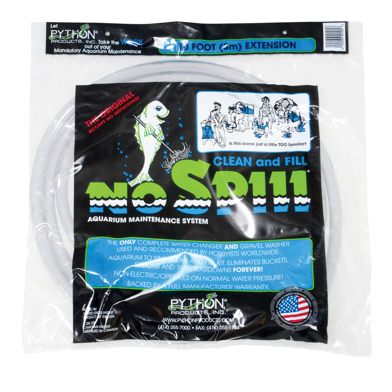 Tuyau d'extension Python No Spill Clean & Fill