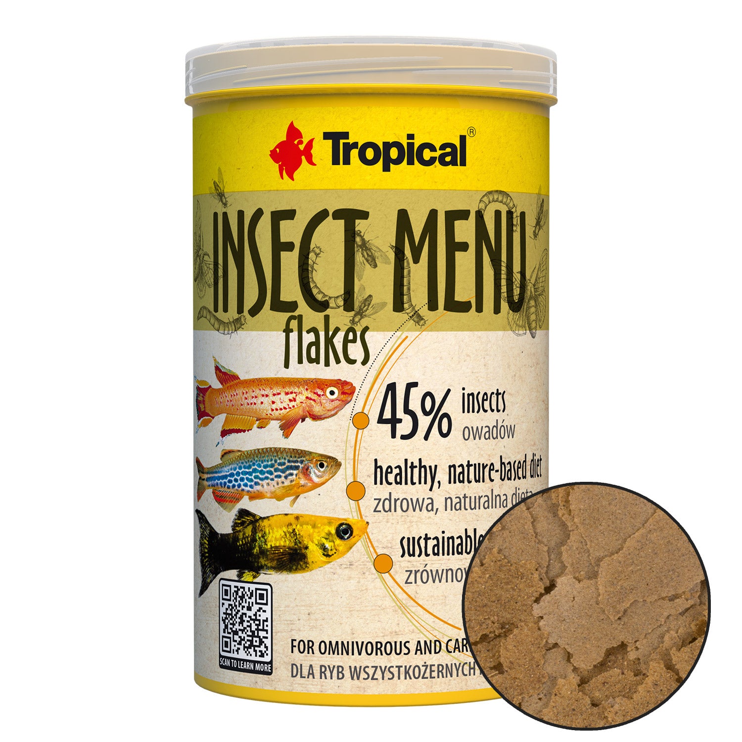 Flocons d'insectes tropicaux (produit sur commande spéciale)