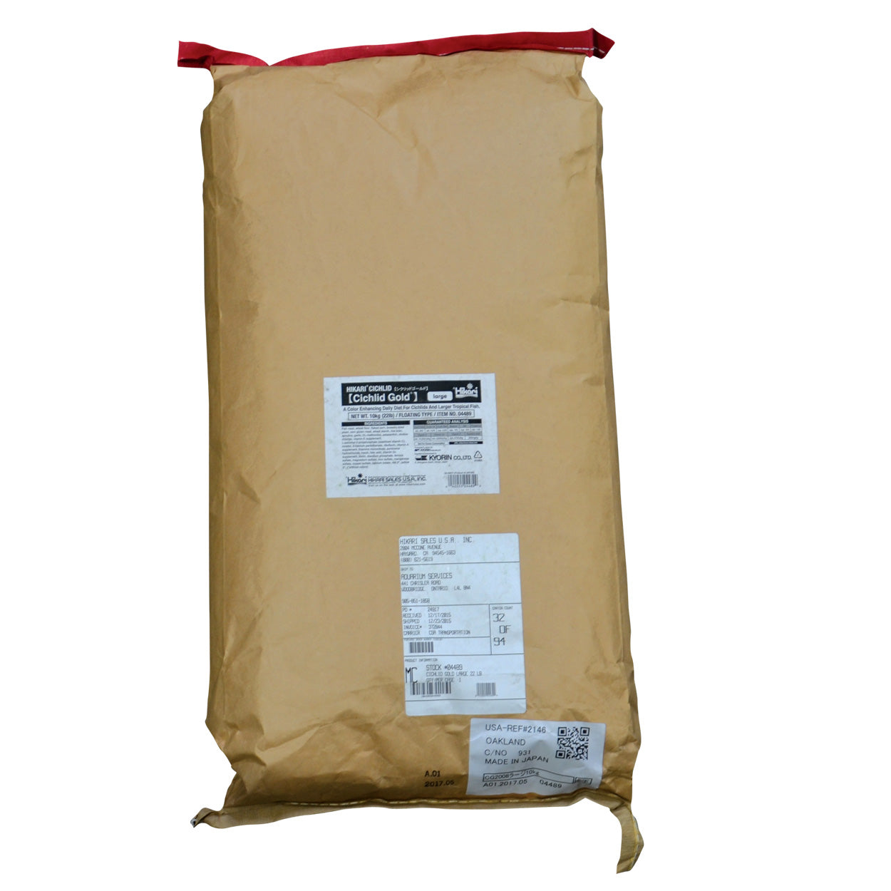 Granulés Hikari Cichlid Gold de grande taille
