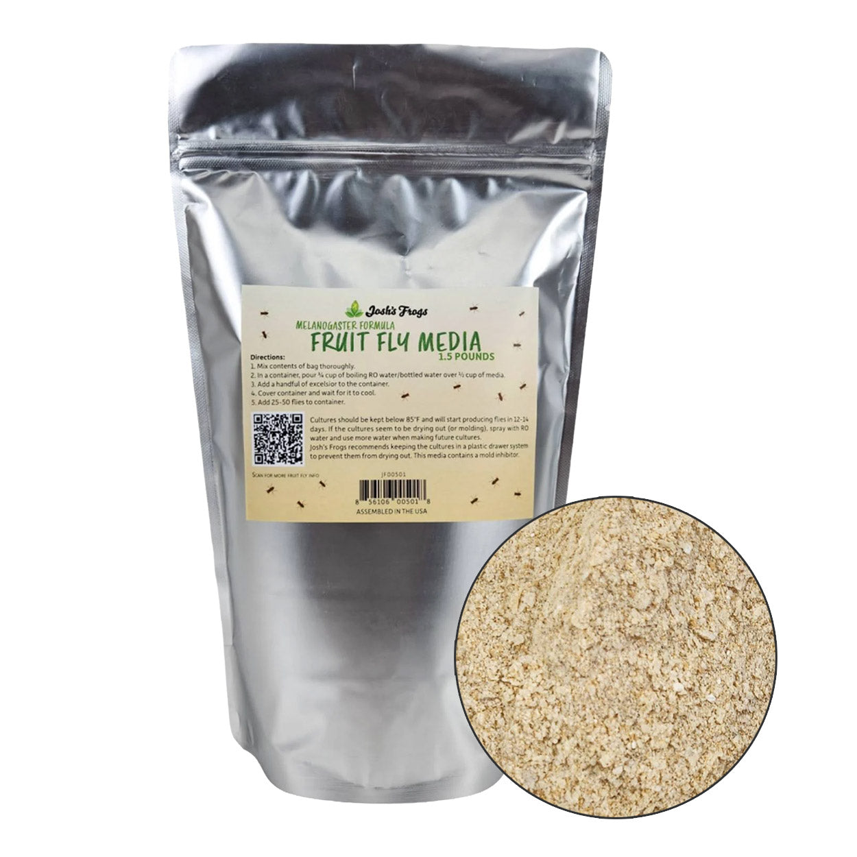 Josh's Frogs Melanogaster Fruit Fly Media