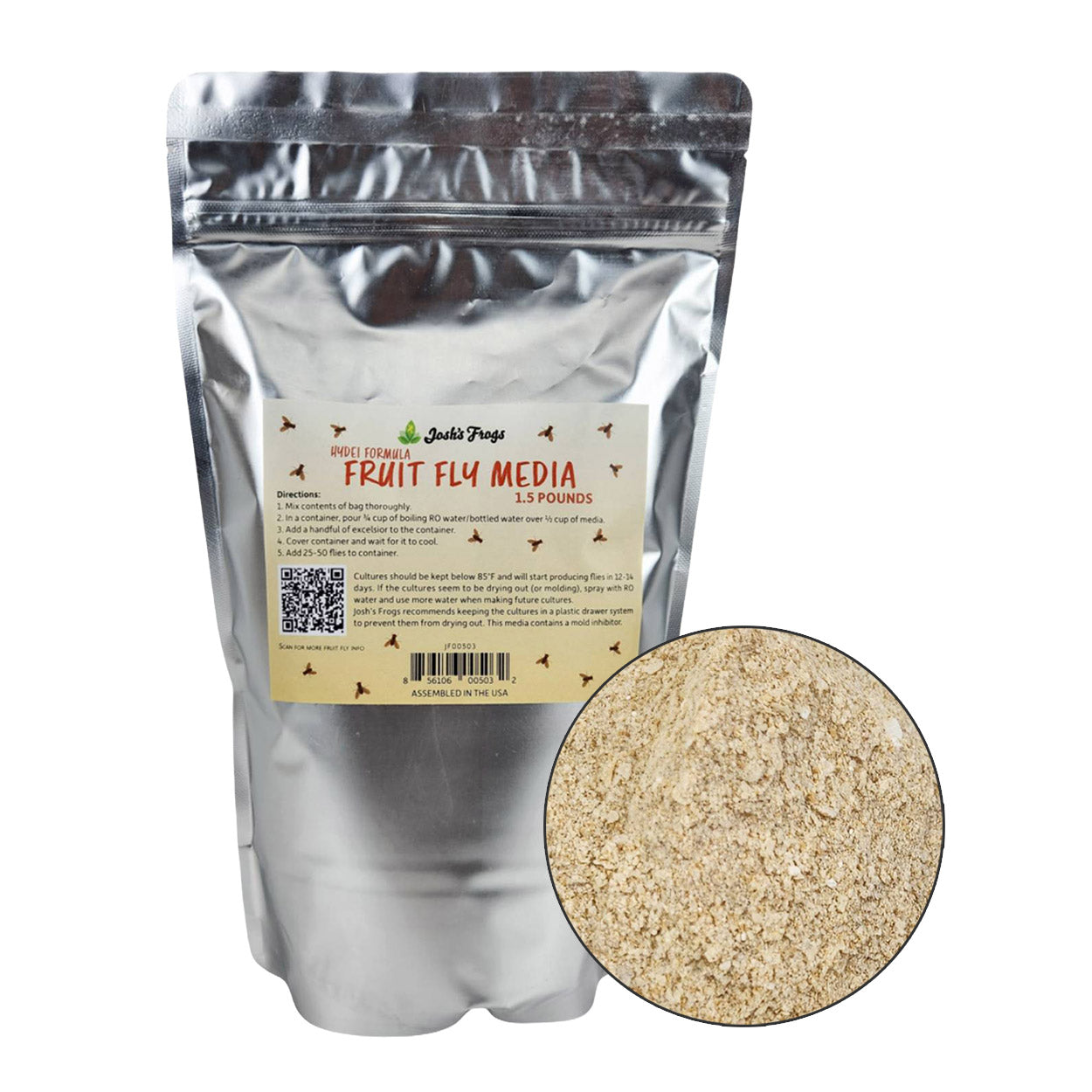 Josh's Frogs Hydei Fruit Fly Media