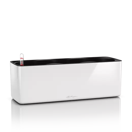 Pot triple auto-arrosant brillant Lechuza Cube