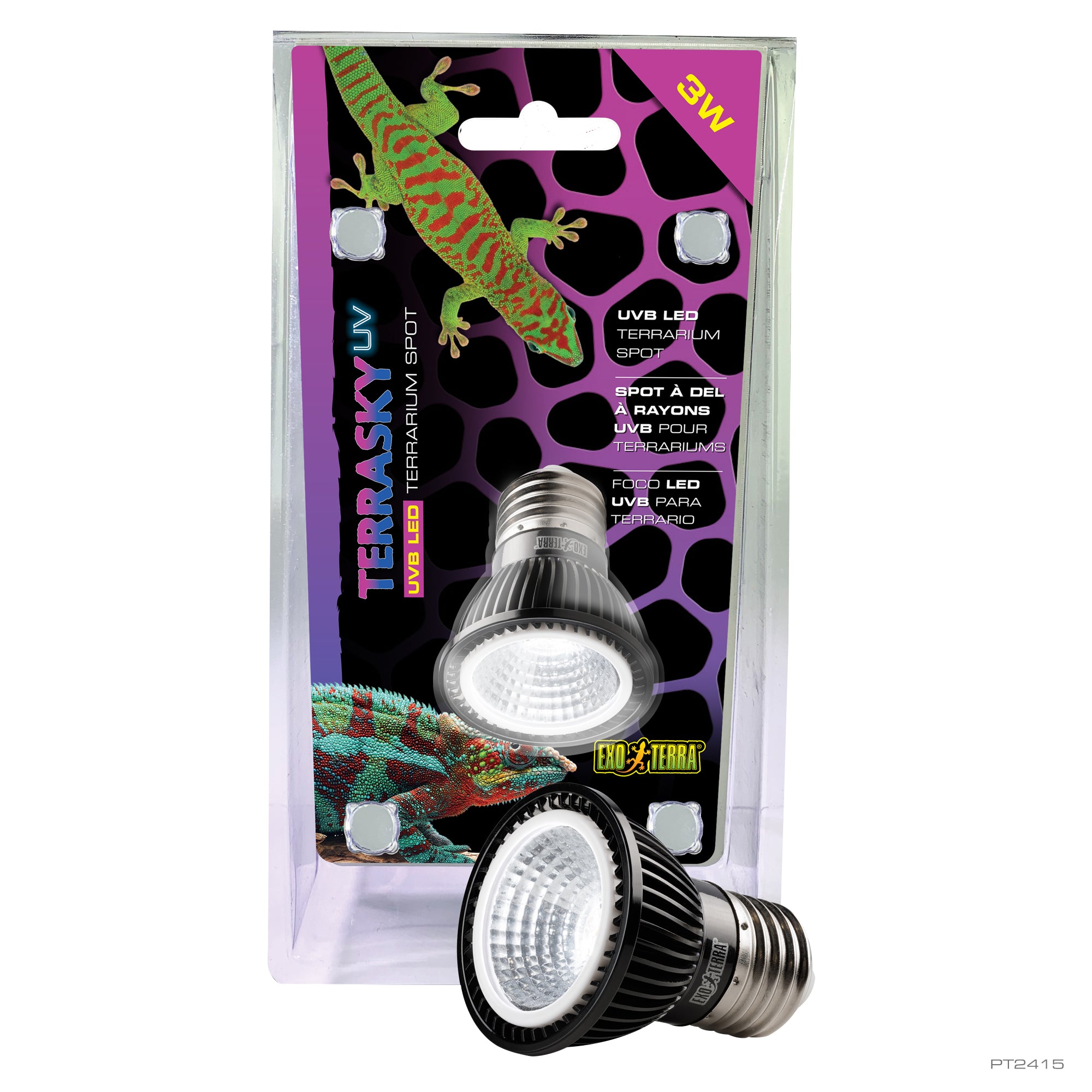 Exo Terra TerraSkyUV - Spot LED UVB pour terrarium - 3 W