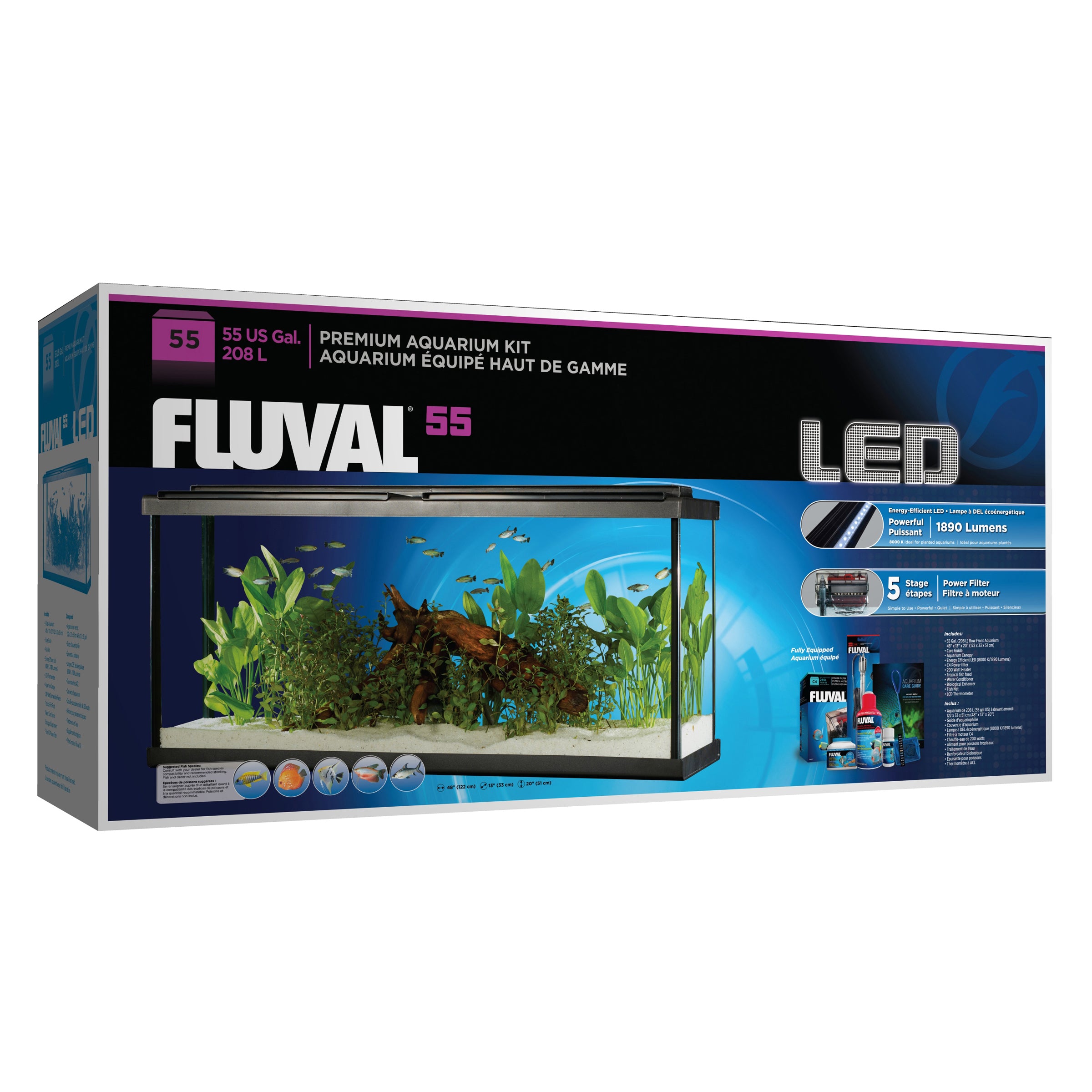 Fluval Premium Aquarium Kit with LED (Special Order Product) - 2 Sizes