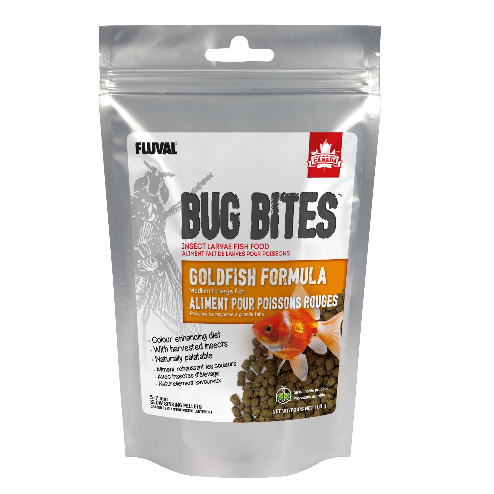 Formule Fluval Bug Bites pour poissons rouges