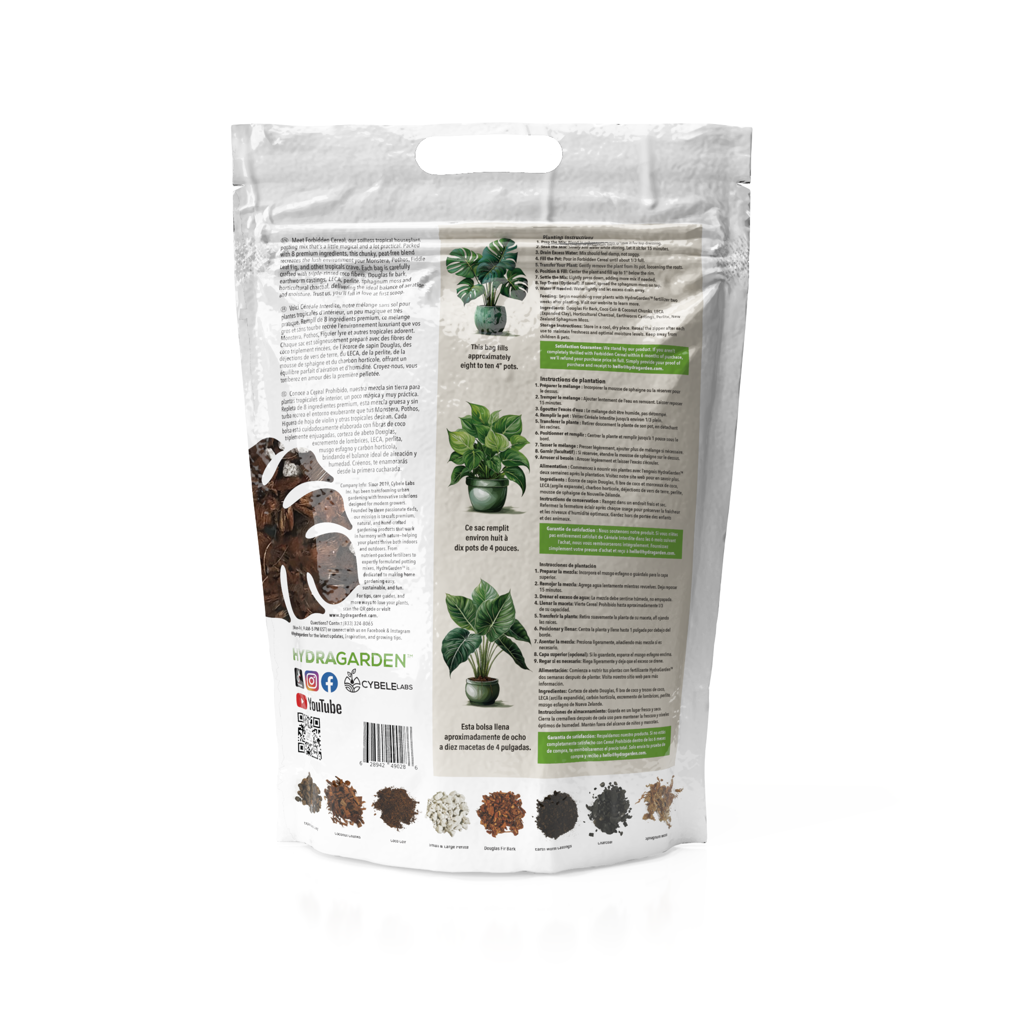 Hydragarden Forbidden Cereal Houseplant Potting Mix
