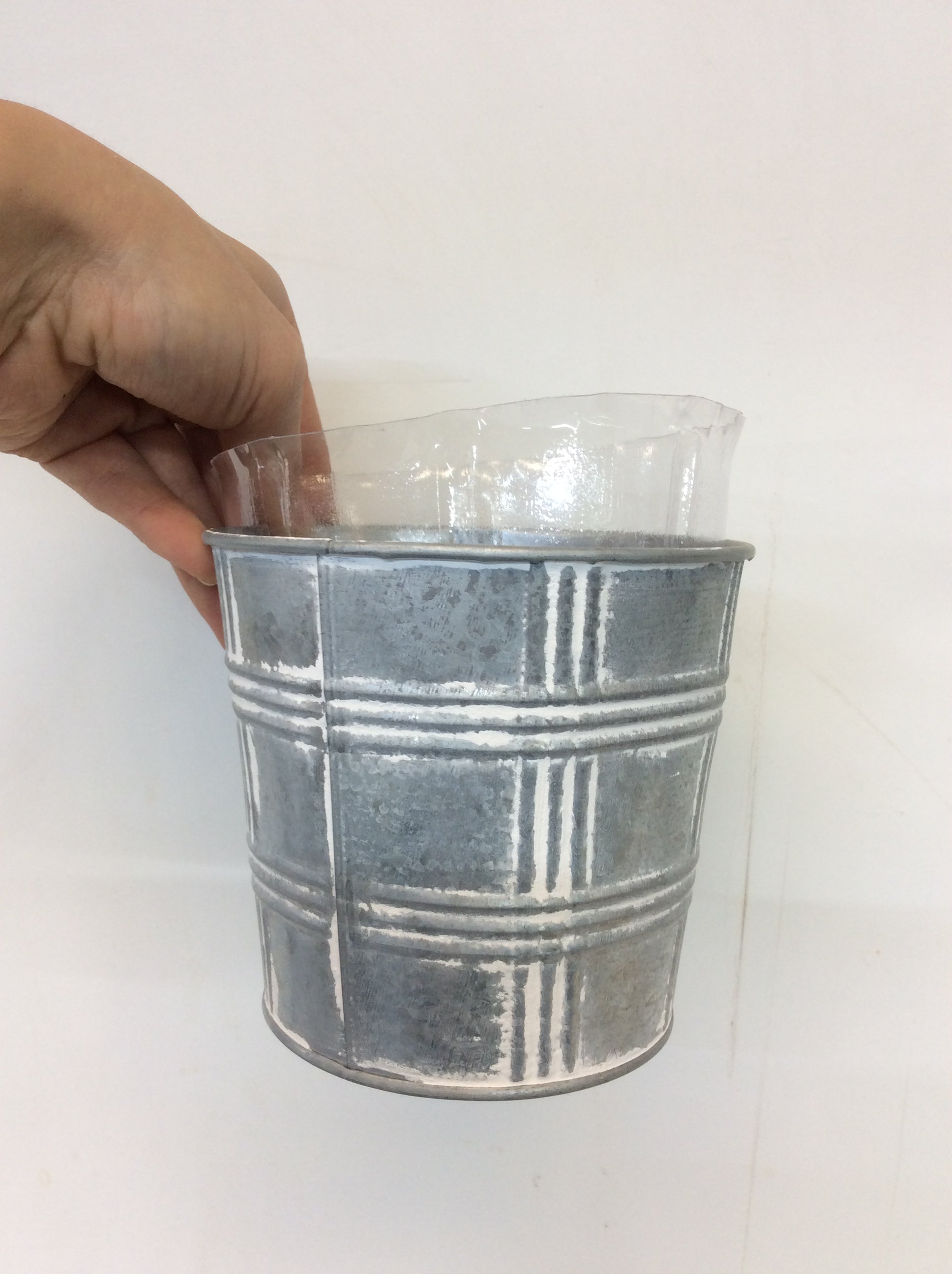 Gray Hercules Tin Pot