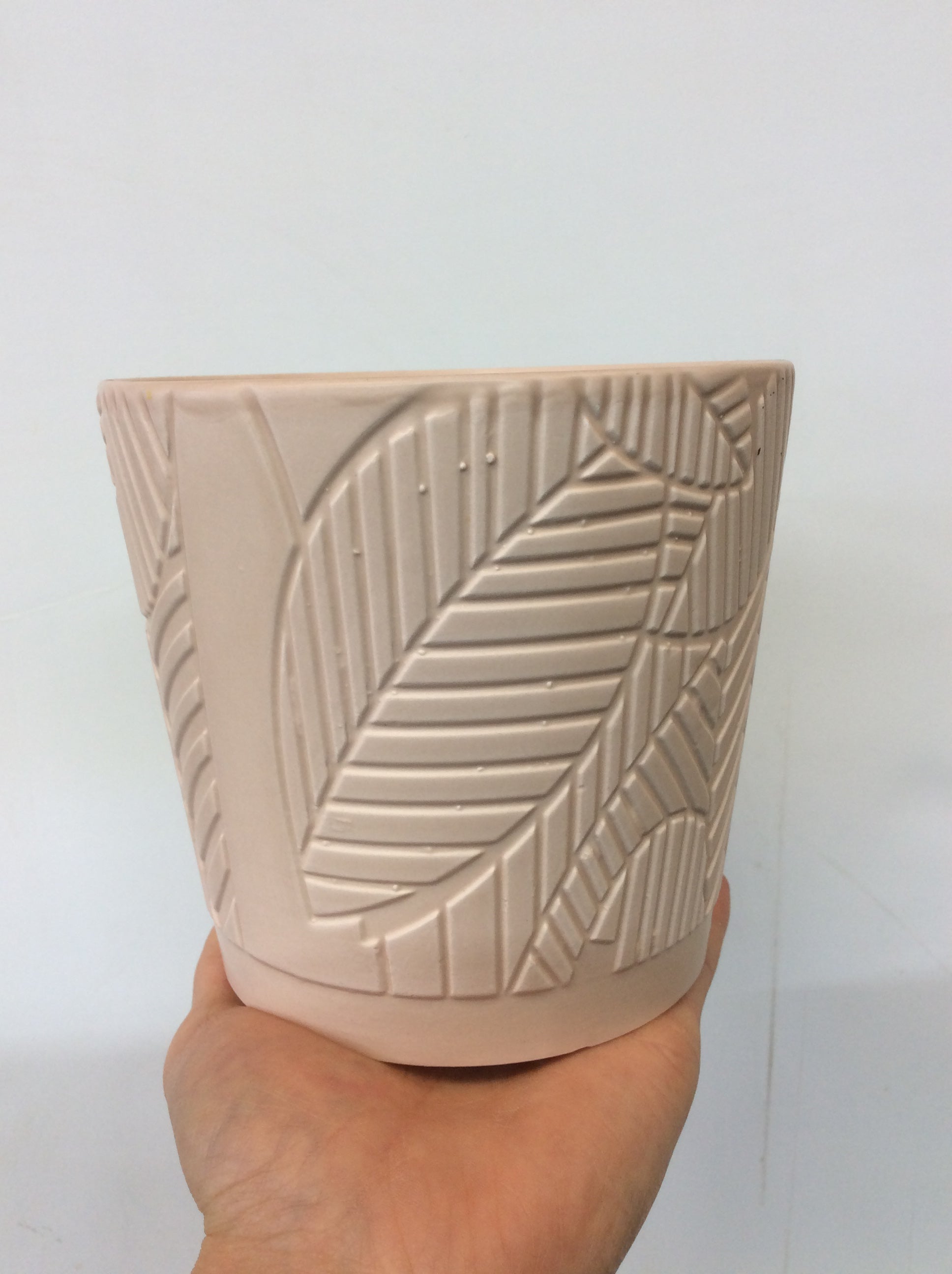 Blush mat en relief de feuilles