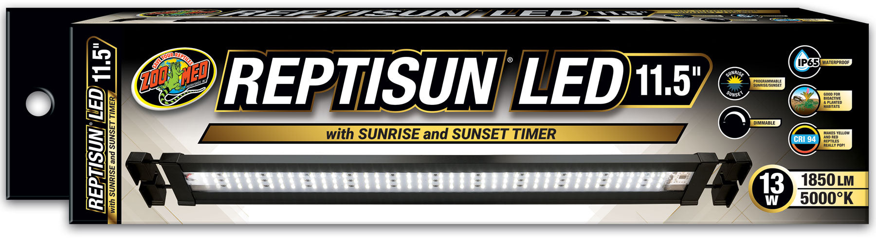 Zoo Med ReptiSun LED avec minuterie de lever et de coucher du soleil