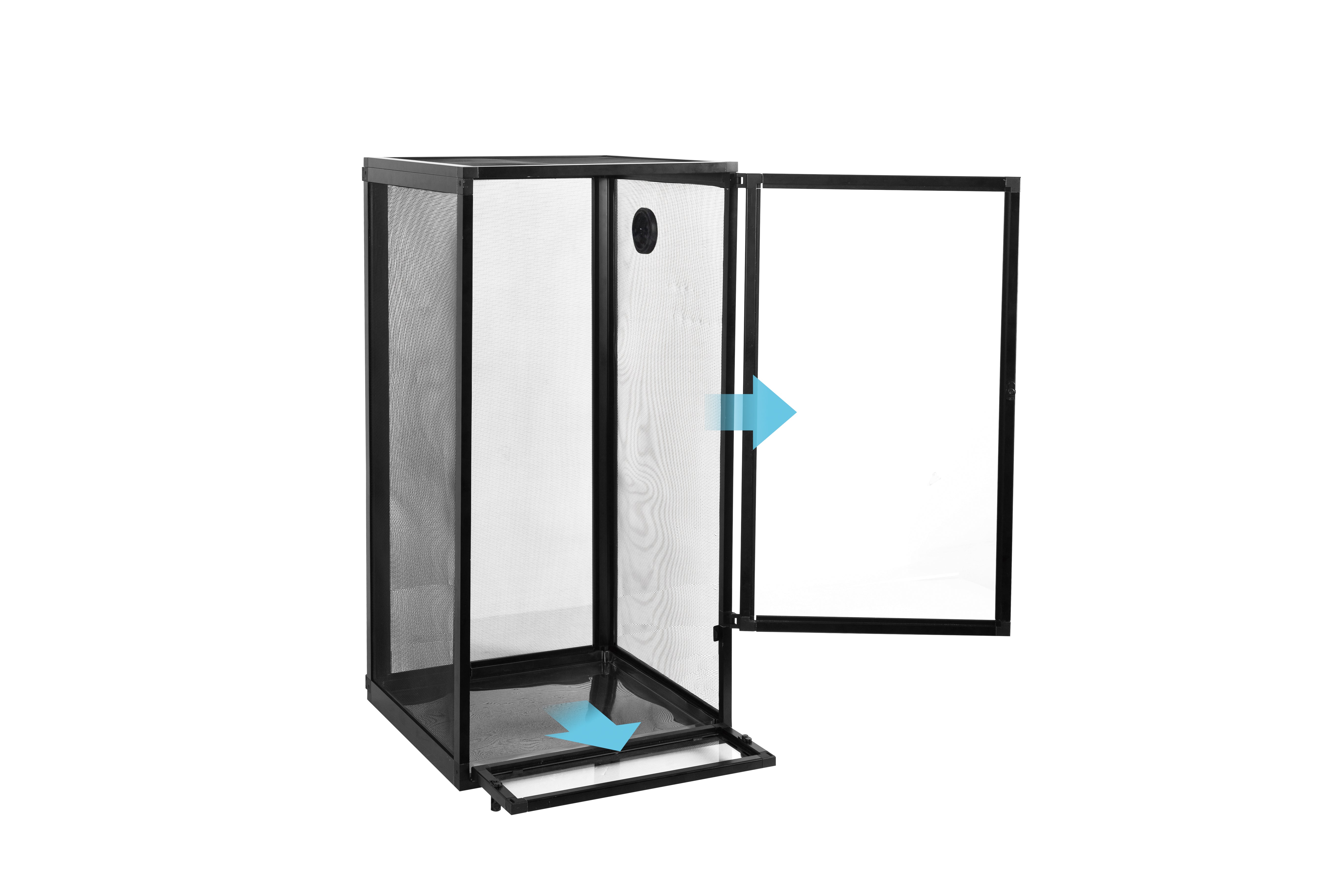 Enclos pliable ReptiZoo Deluxe avec moustiquaire et porte avant en acrylique (commande spéciale)