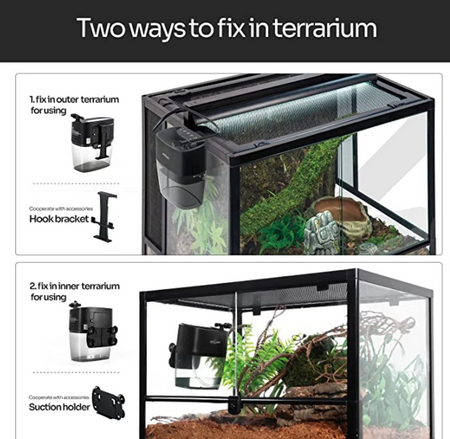 Système de brumisation portable ReptiZoo Mini Timing 800 ml