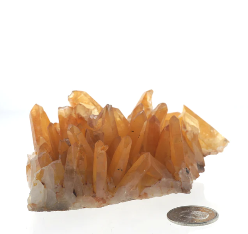 Amas de quartz mandarine