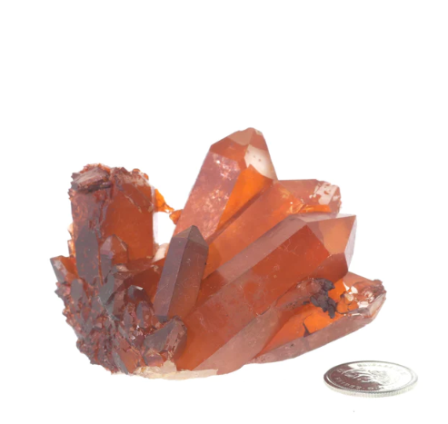 Amas de quartz mandarine