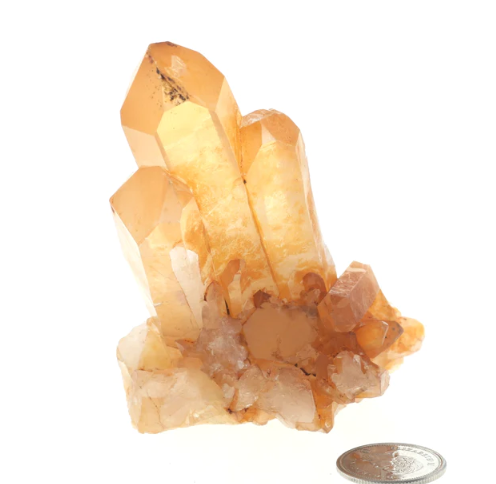 Amas de quartz mandarine