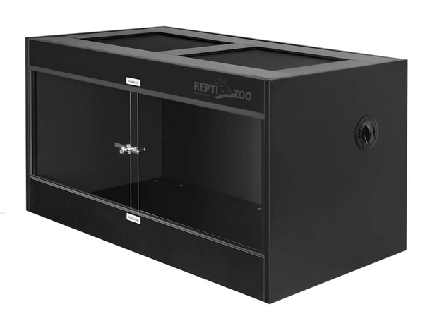 Reptizoo PVC Enclosure W/ Screen Top - Black (Special Order Product)