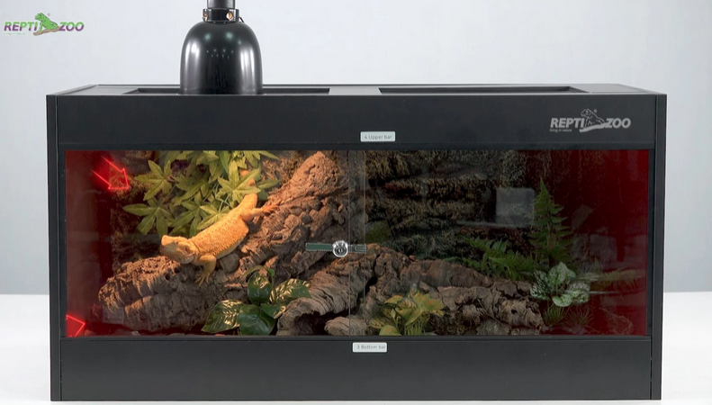 Enclos Reptizoo en PVC avec moustiquaire – Noir (commande spéciale)