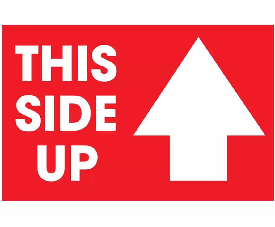 "This Side Up" Label - 3 x 5"