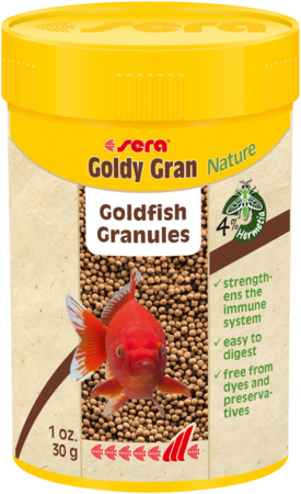 Sera Goldy Gran Nature - Granulés pour poissons rouges