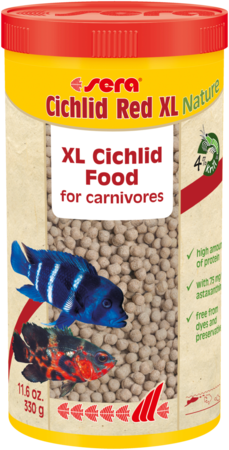 Sera Cichlid Red XL Nature - Nourriture pour cichlidés carnivores
