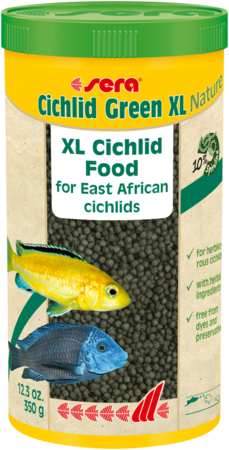 Sera Cichlid Green XL Nature – Nourriture pour cichlidés d'Afrique de l'Est