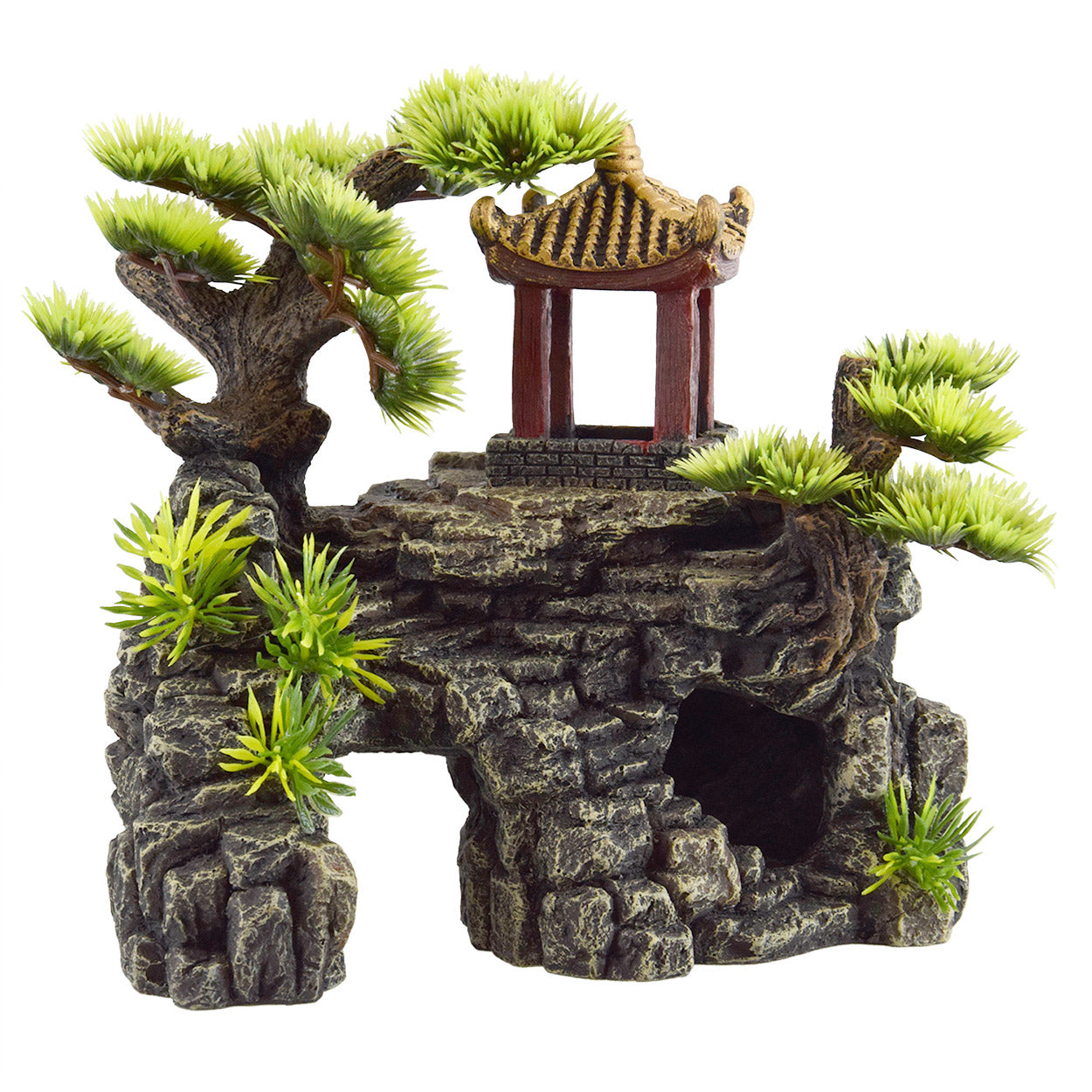 Temple des trésors sous-marins sur un rocher