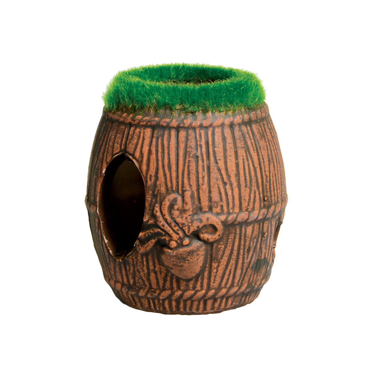 Underwater Treasures Mossy Barrel Hideout - Triple