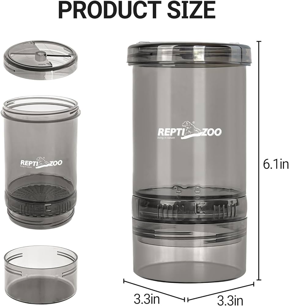 Mélangeur de poudre et de grillons pour reptiles ReptiZoo