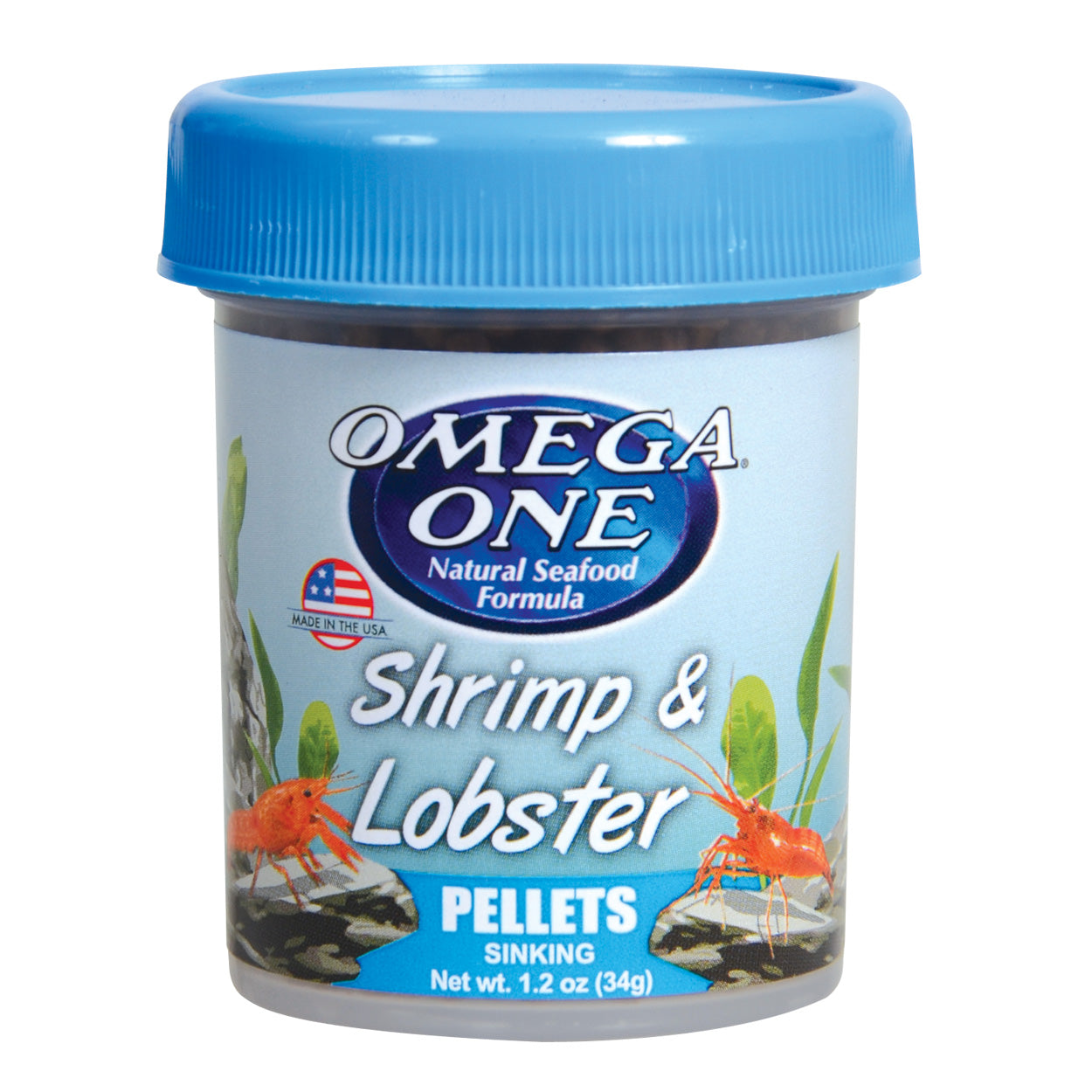 Omega One Shrimp and Lobster Pellets - 1.2 oz