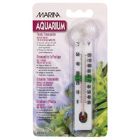 Marina Liquid Crystal Plastic Thermometer - Centigrade - Fahrenheit W/ Suction Cup