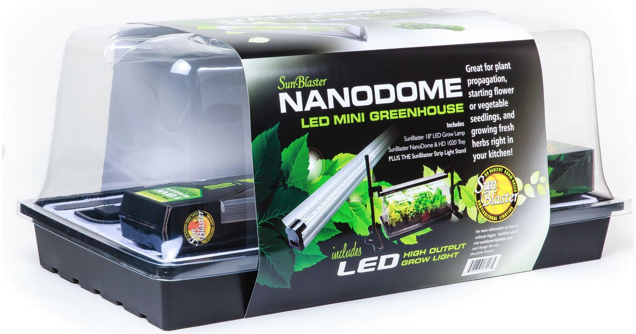 Kit de mini-serre SunBlaster avec LED de 18 pouces et support