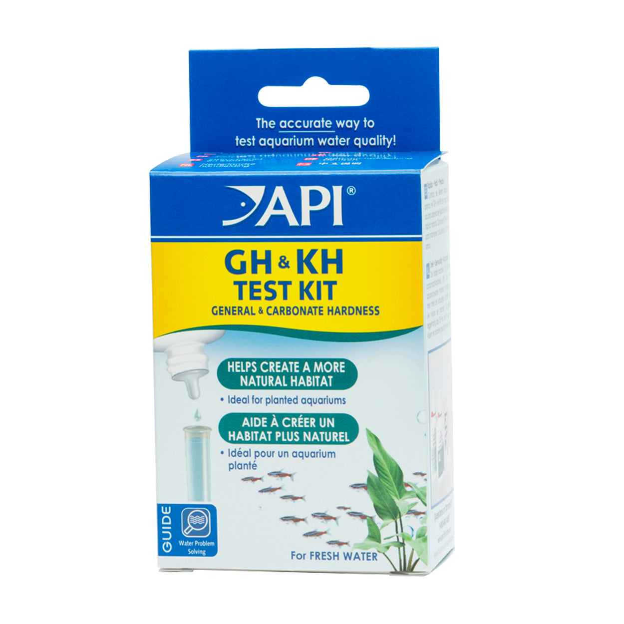 API GH & KH General & Carbonate Hardness Test Kit - Freshwater