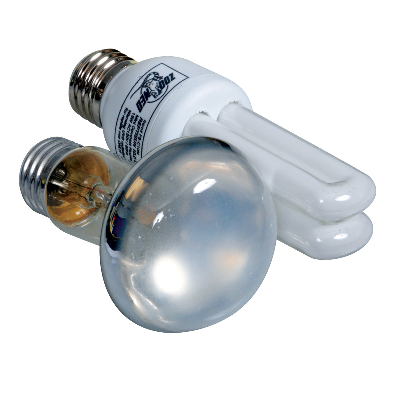 Pack combiné Zoo Med pour agame barbu : lampe de bronzage 75 W + mini UVB 10,0