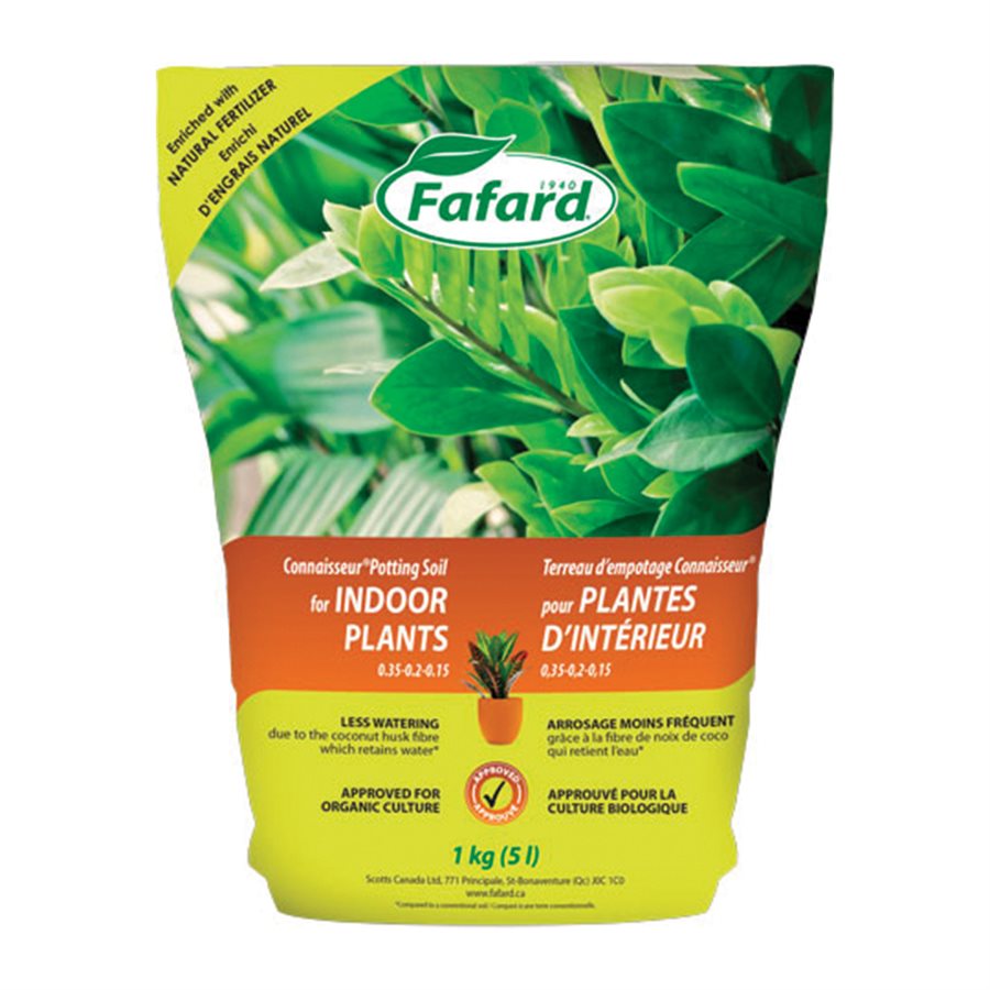 indoor plant fertilizer canada Fafard Connaisseur Potting Mix 5L (Organic)