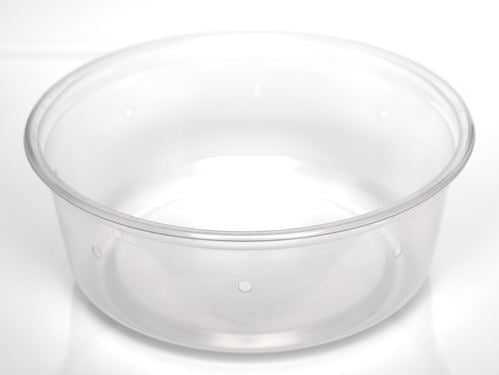 Gobelet à charcuterie pré-perforé légèrement opaque de 4,5 po