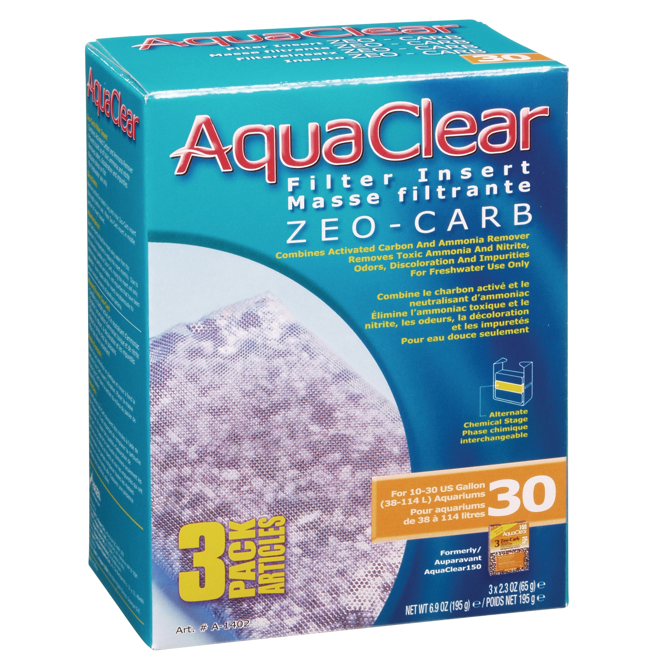 AquaClear Zeo-Carb Filter Insert (3-Pack)