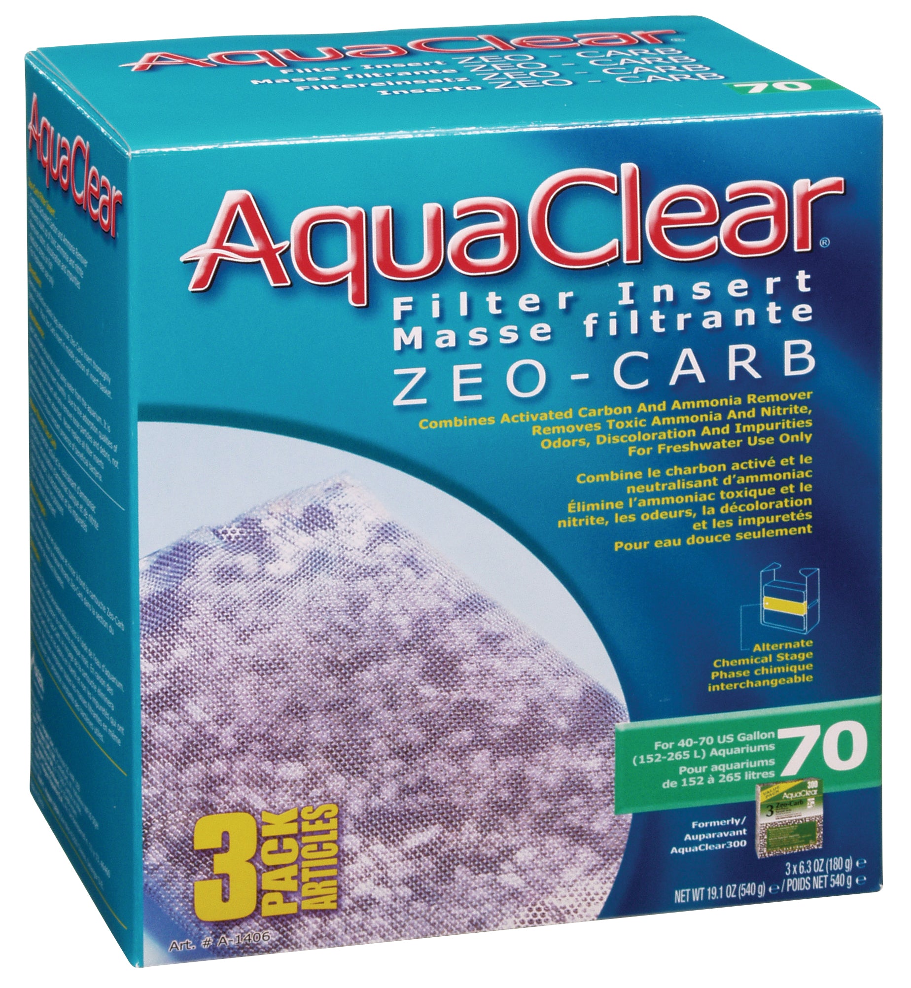 AquaClear Zeo-Carb Filter Insert (3-Pack)