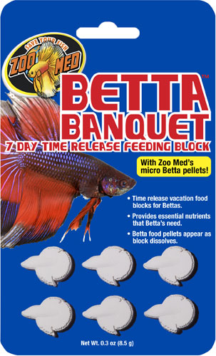 Bloc d'alimentation Zoo Med Betta Banquet 7 jours