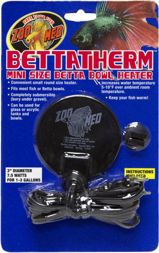 Chauffe-bol Zoo Med BettaTherm Mini pour bettas