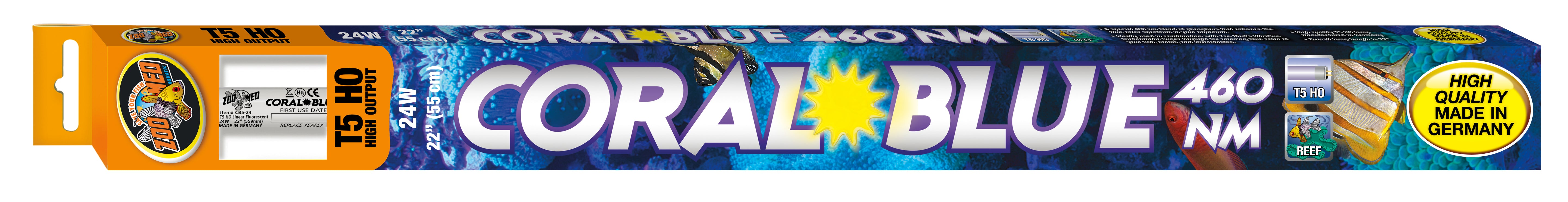 Zoo Med T5 HO Coral Blue 460 NM