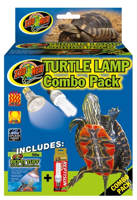 Pack combiné de lampes Zoo Med pour tortues : 50 W Splash + 5,0 mini UVb