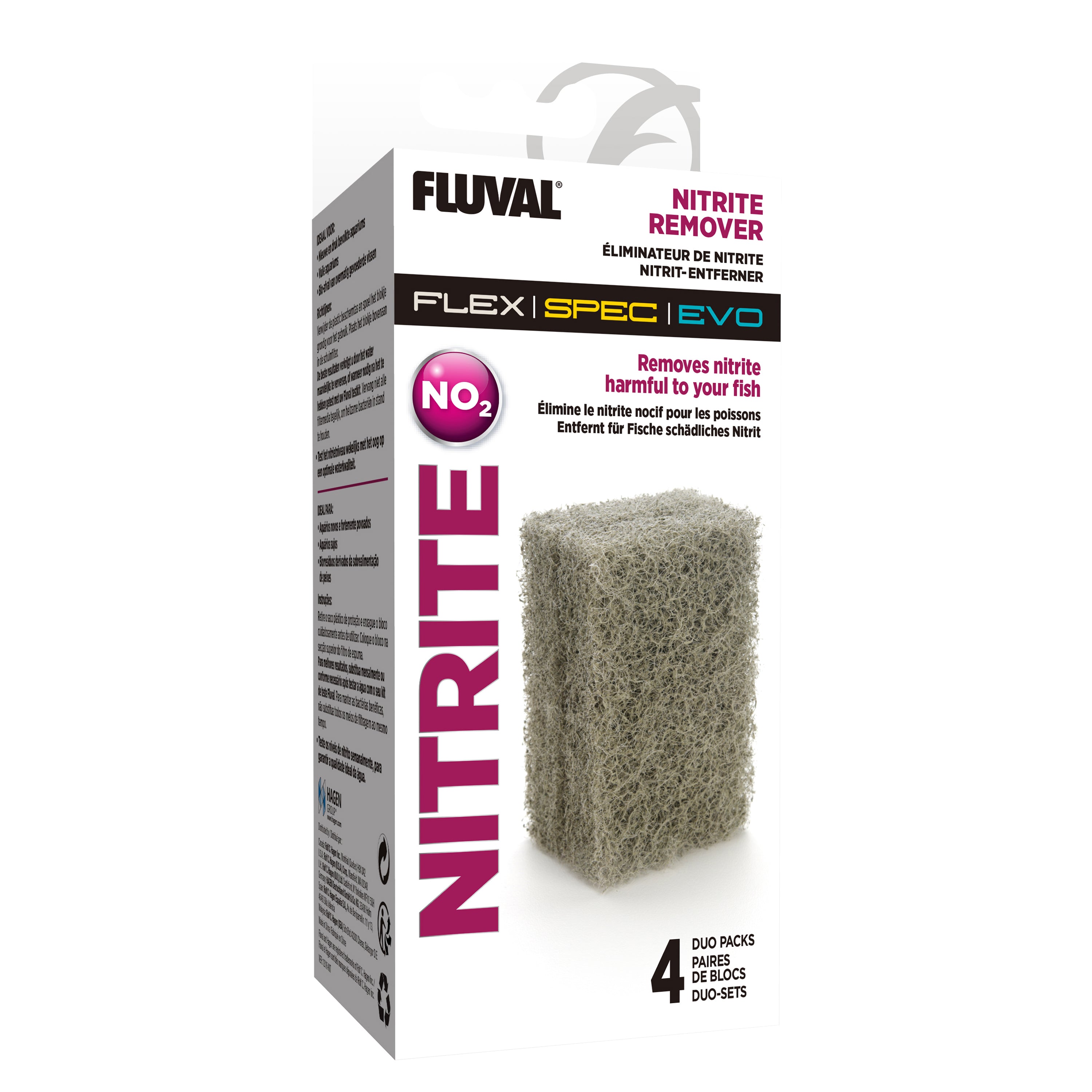 Fluval Flex Nitrite Remover - 4 x Duo-Packs