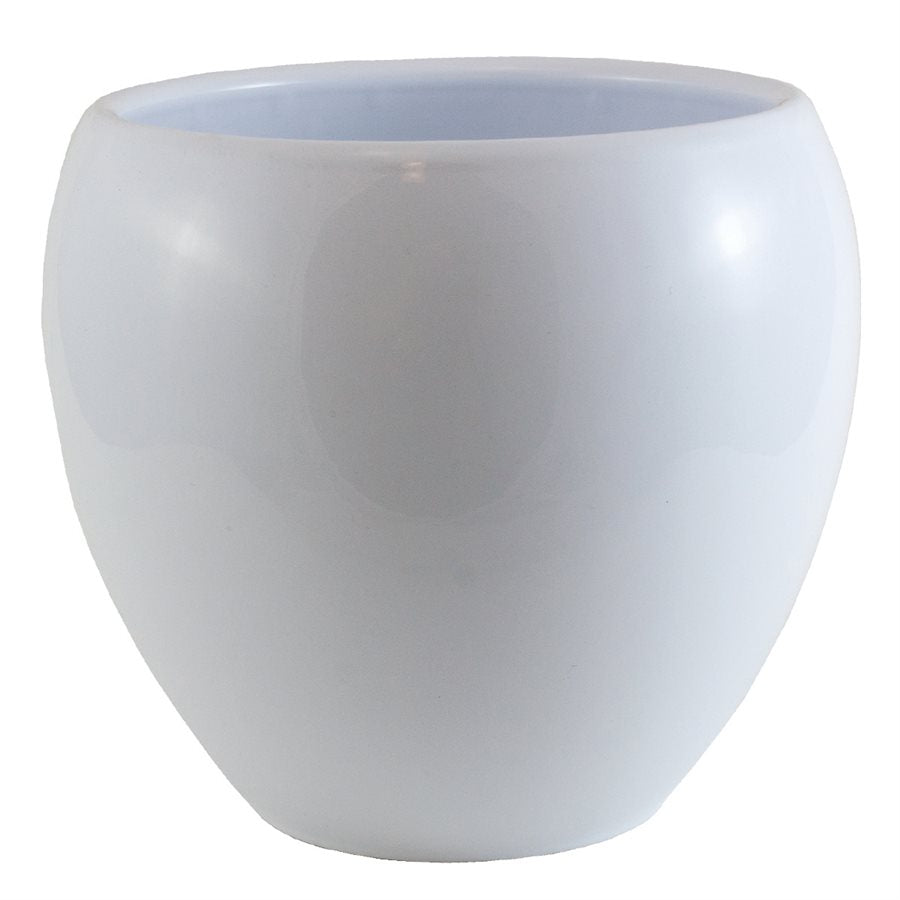 Pot d'intérieur en céramique blanche St. Malo 17 cm
