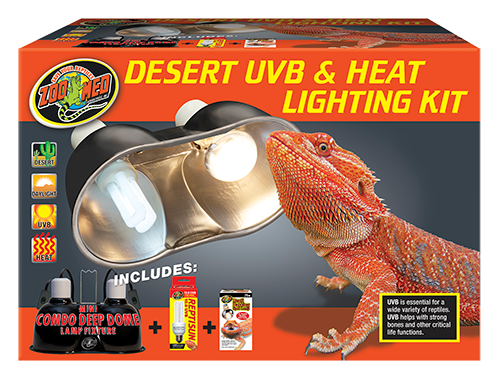Kit d'éclairage UVB et thermique Zoo Med Desert