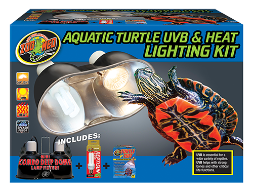 Kit d'éclairage UVB et chauffant pour tortues aquatiques Zoo Med